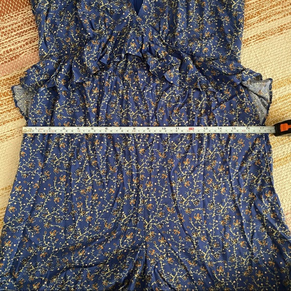 NEW✨Chelsea & Violet • Blue Floral Romper - Picture 7 of 7